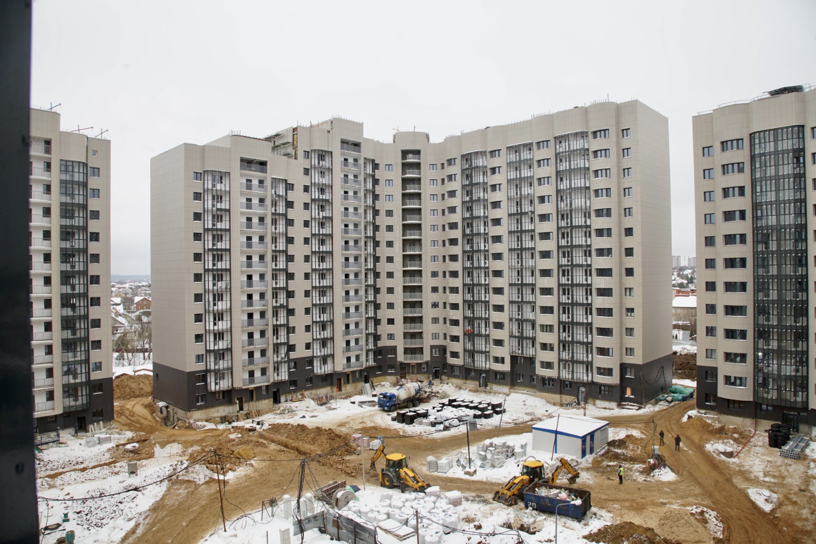 В проблемном жилом комплексе «Марушкино» началось устройство резервуара для локальных очистных сооружений